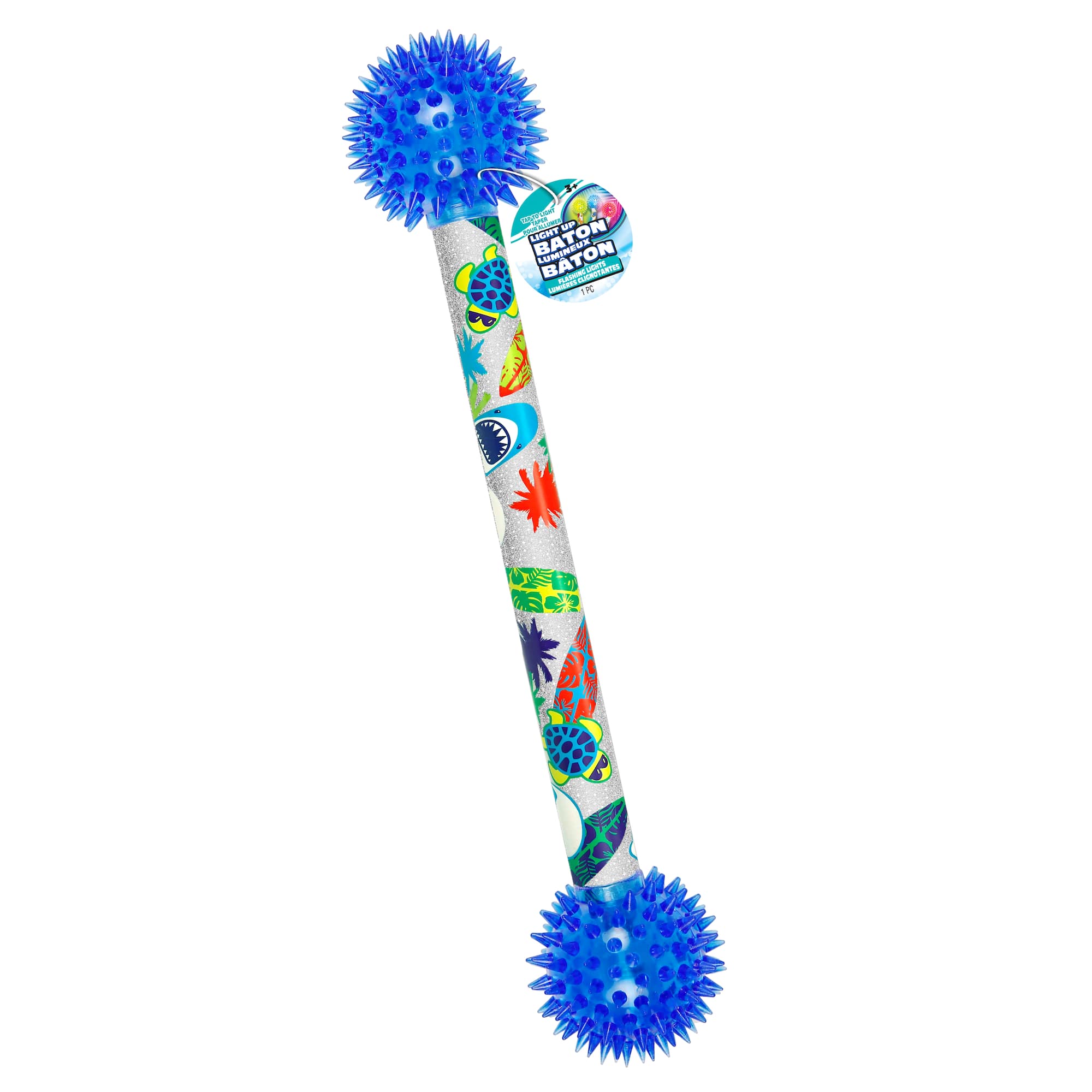 Assorted Ja-Ru® 16" Tropical Flashing Light Up Baton, 1pc.